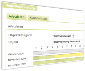 Screenshot Reservierung anlegen aus dem Backend des Online-Reservierungssytems Screenshot Reservierung anlegen aus dem Backend des Online-Reservierungssytems